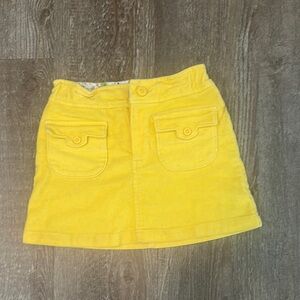 GAP Yellow Denim Mini Skirt